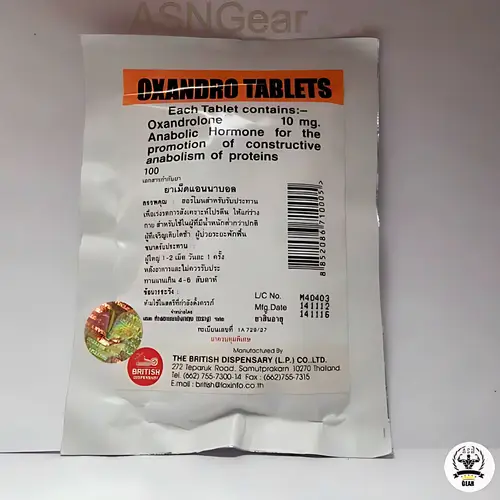 Oxandro 10 by British Dispensary: Premium Oxandrolone 10mg tablets for muscle growth, recovery, and cutting phases. Trusted quality for athletes seeking enhanced performance and lean gains.